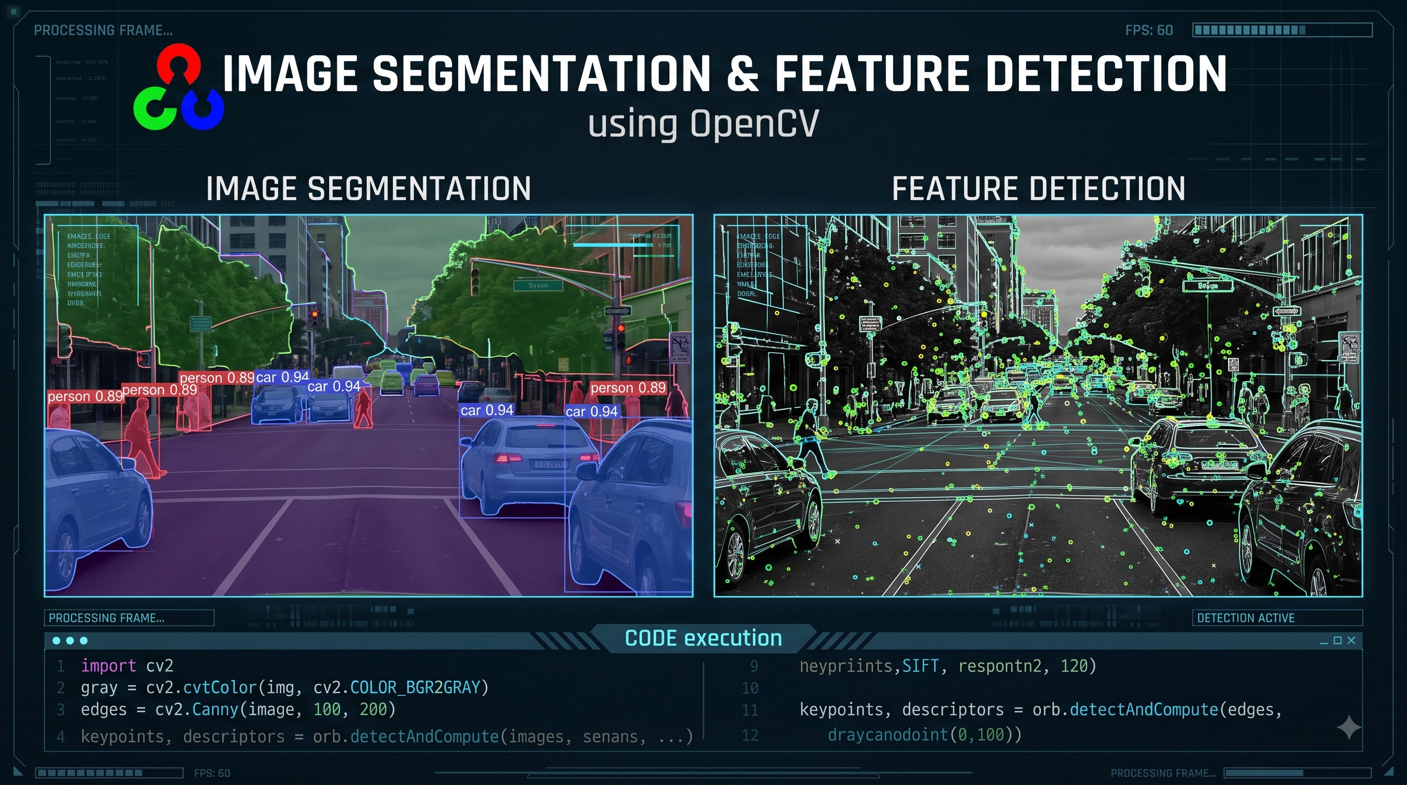 Image Segmentation and Feature Detection using OpenCV